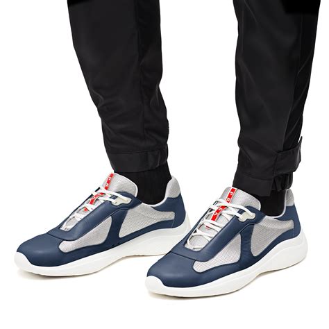 PRADA Men's Trainers: Leather & Fabric